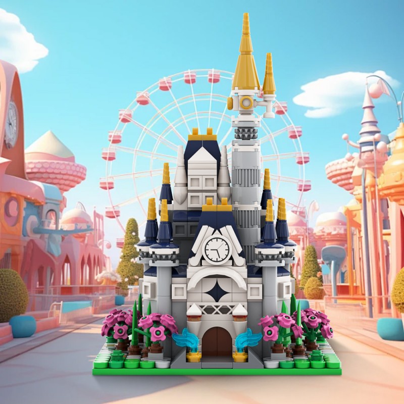 GOBRICKS MOC A2195 Fantasy Castle - YWOBB