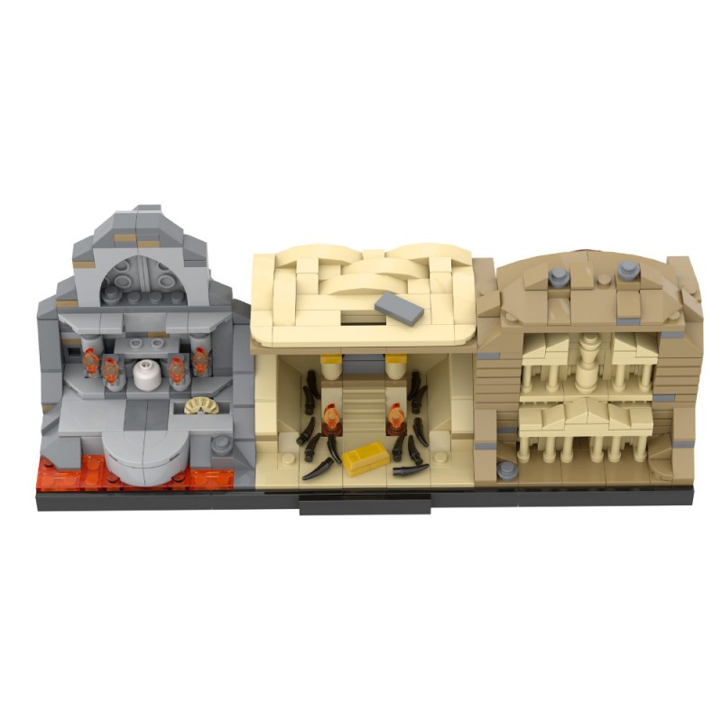 GOBRICKS MOC A1916 Indiana Jones Trilogy - YWOBB