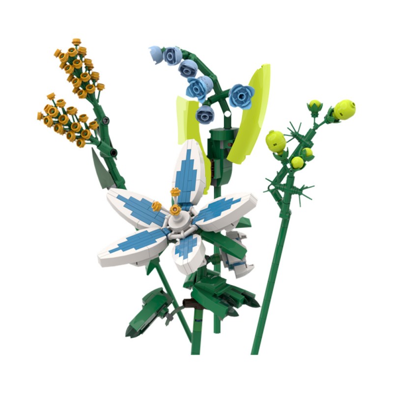 GOBRICKS MOC 215991 Zelda Flower Collection - YWOBB
