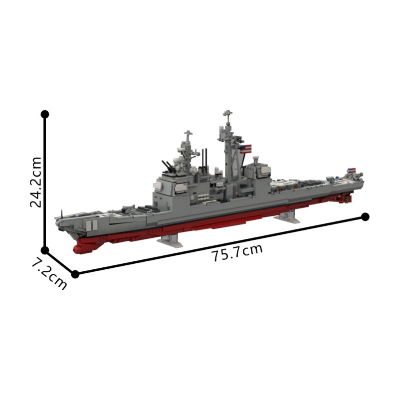 GOBRICKS MOC 212474 Ticonderoga - CG-72 USS Vella Gulf - YWOBB