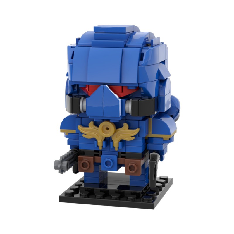 GOBRICKS MOC 214626 Astartes Space Marine Brickheadz (WH40K) - YWOBB