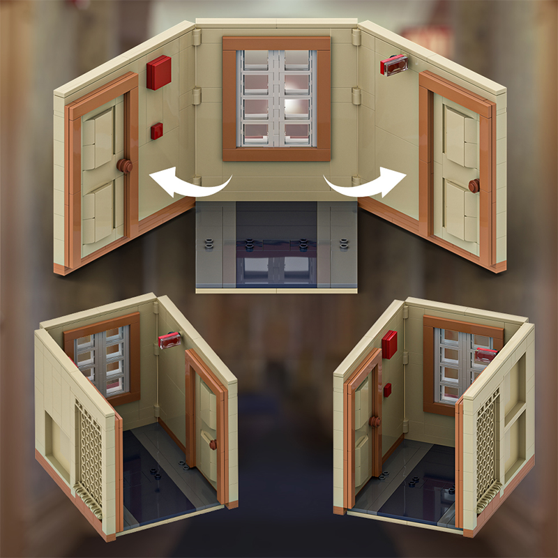 GOBRICKS MOC A1982Y02 The Shining Twins - Base and Background - YWOBB