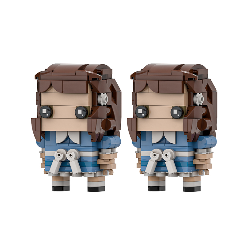 GOBRICKS MOC A1982Y01 The Shining Twins-Two Brickheads - YWOBB