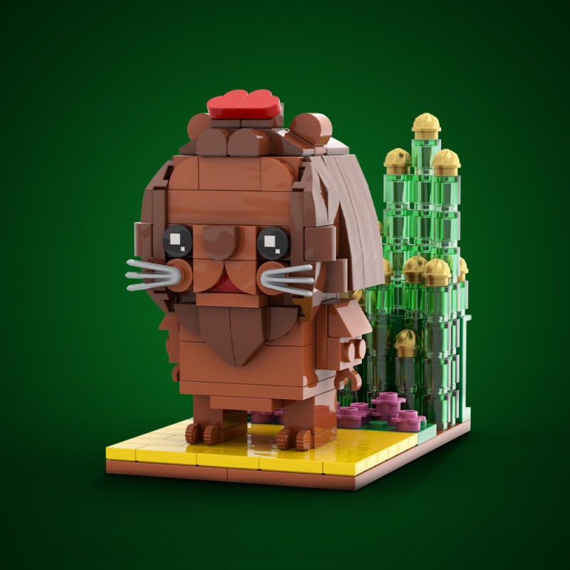 GOBRICKS MOC A2216Y01 Cowardly Lion - YWOBB