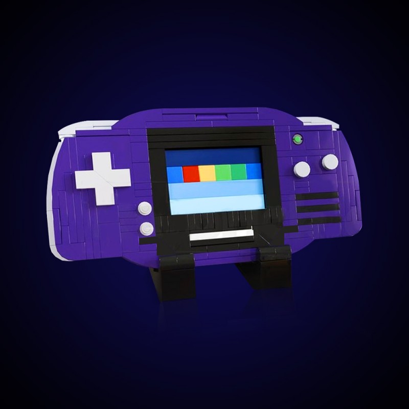 GOBRICKS MOC 208861 Nintendo Game Boy Advance — Indigo - YWOBB