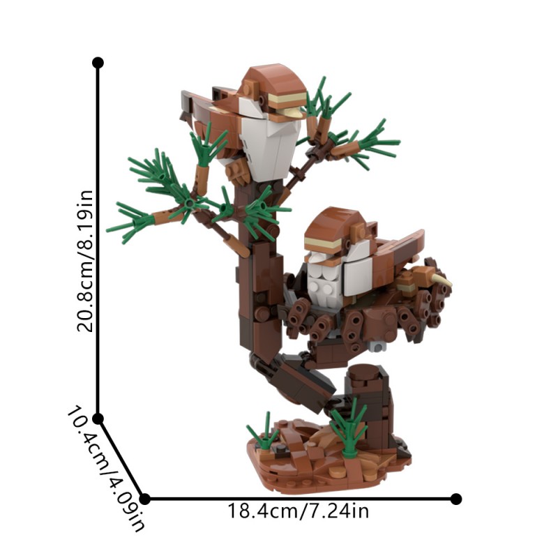 GOBRICKS MOC 209245 Two little birds - YWOBB