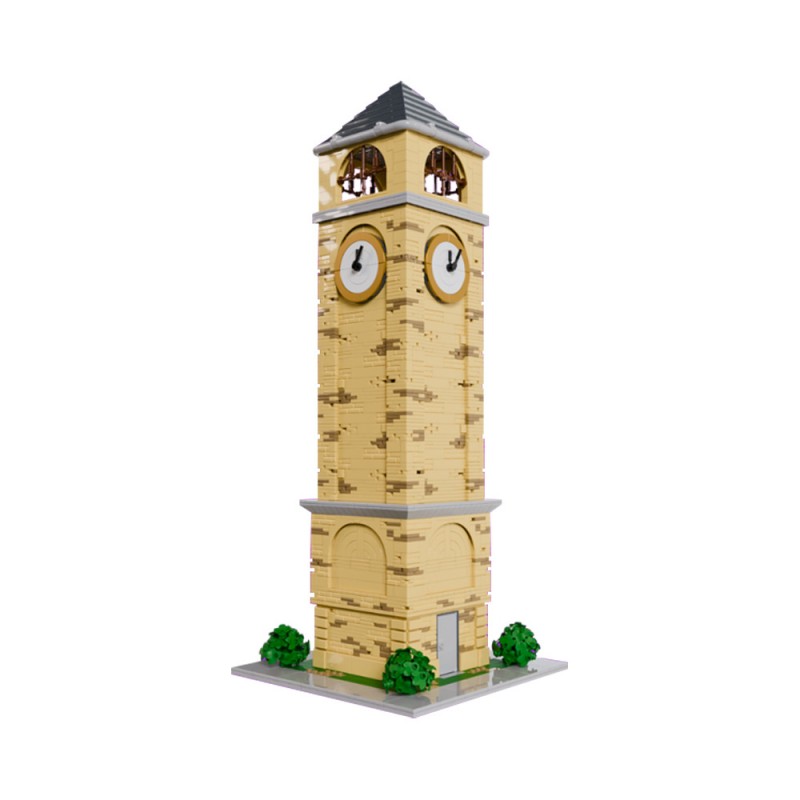 GOBRICKS MOC 200147 Tilted Towers Clock Tower - YWOBB