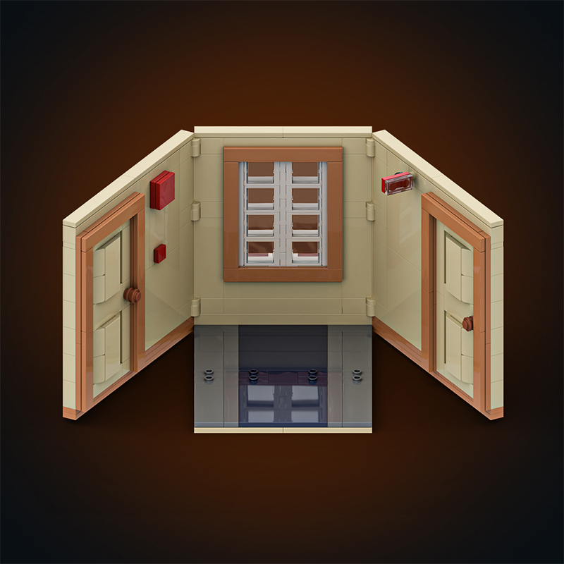 GOBRICKS MOC A1982Y02 The Shining Twins - Base and Background - YWOBB