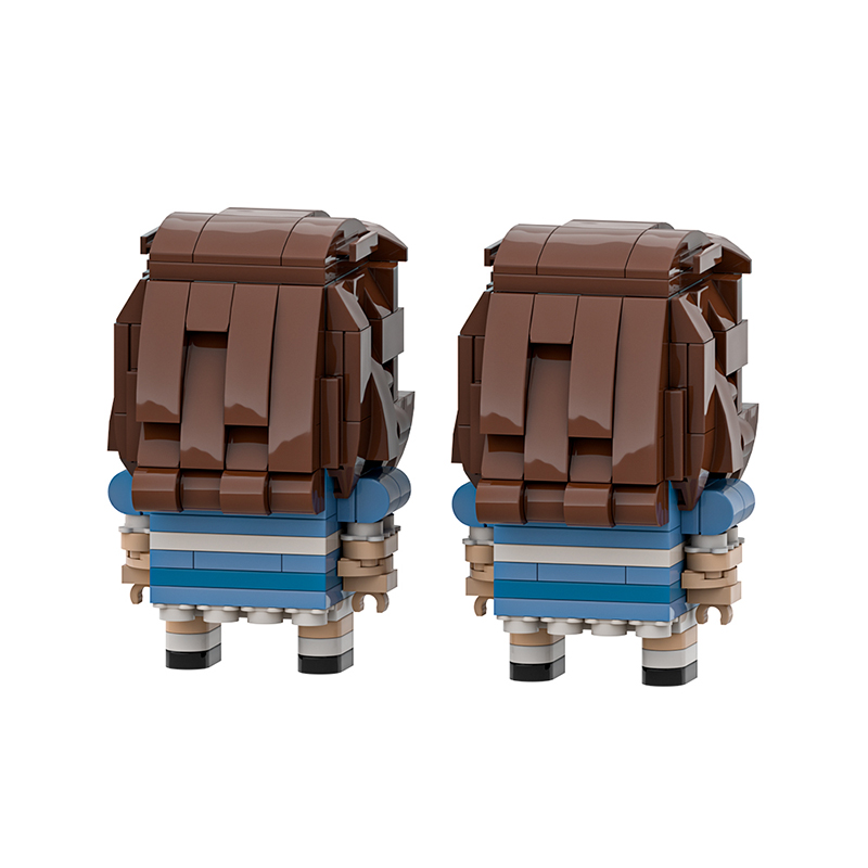 GOBRICKS MOC A1982Y01 The Shining Twins-Two Brickheads - YWOBB