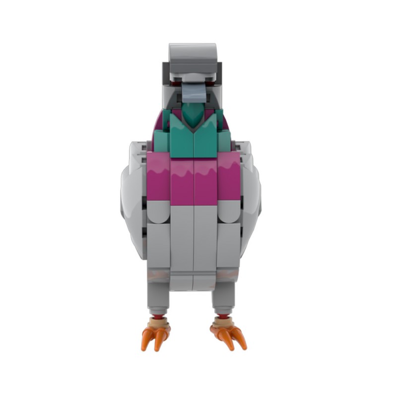 GOBRICKS MOC 208738 Feral Pigeon - YWOBB