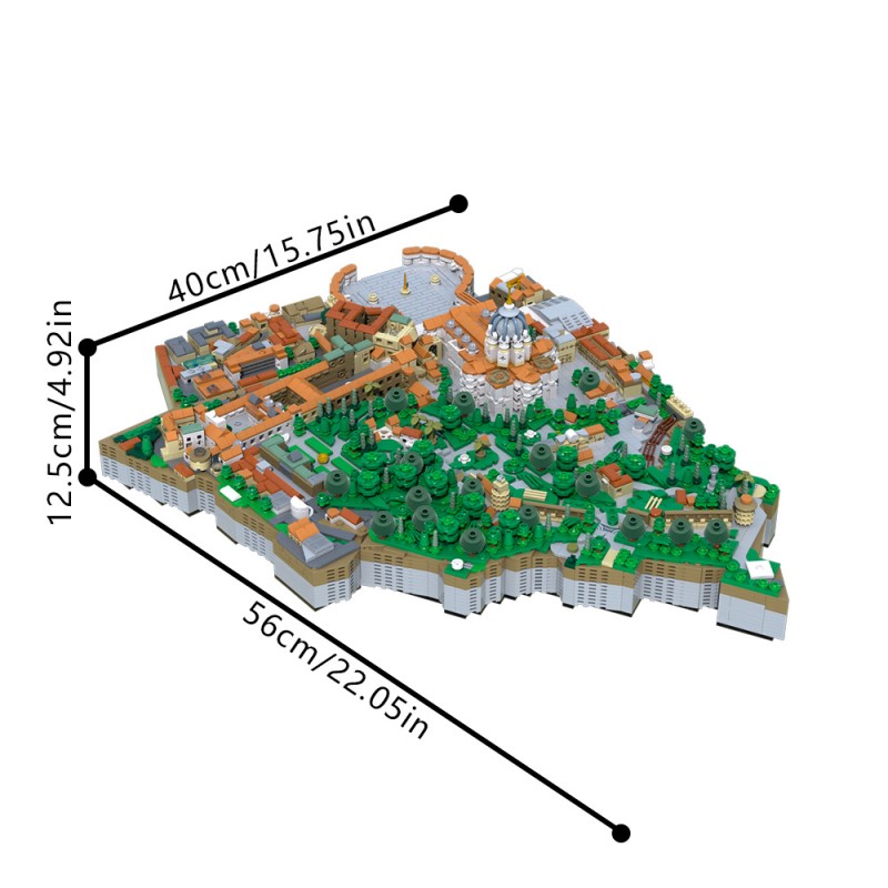 GOBRICKS MOC 208889 Vatican City - YWOBB