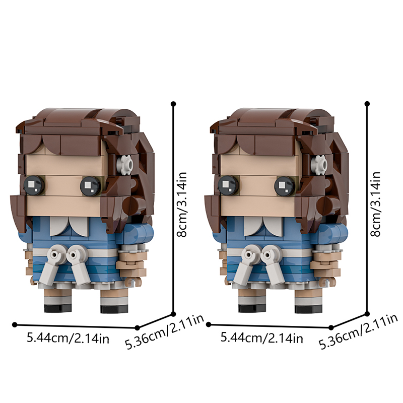 GOBRICKS MOC A1982Y01 The Shining Twins-Two Brickheads - YWOBB