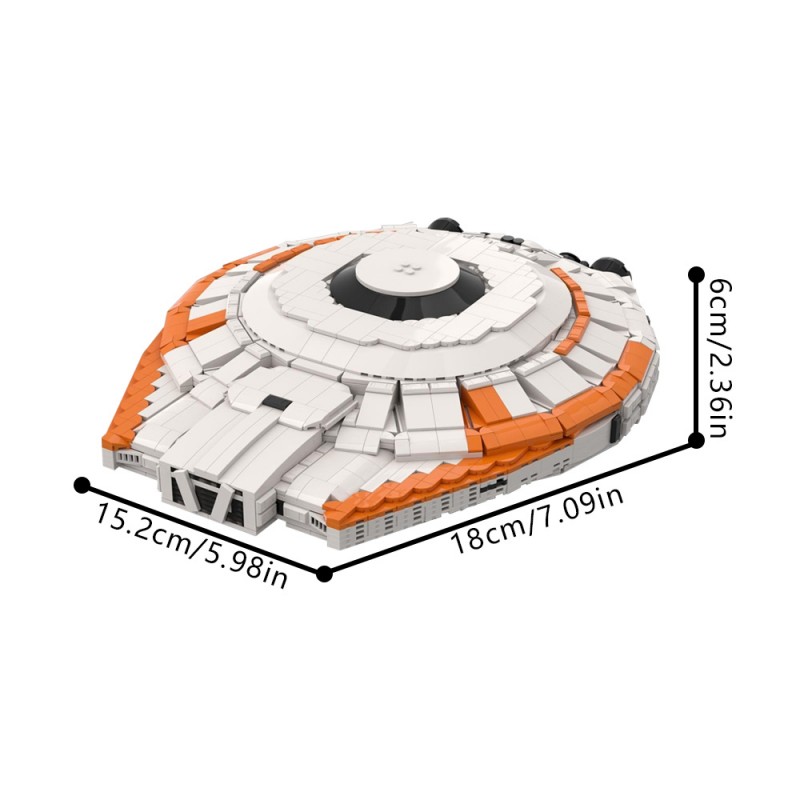 GOBRICKS MOC 164997 Lost in Space Jupiter Ship - YWOBB