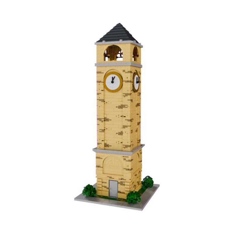 GOBRICKS MOC 200147 Tilted Towers Clock Tower - YWOBB
