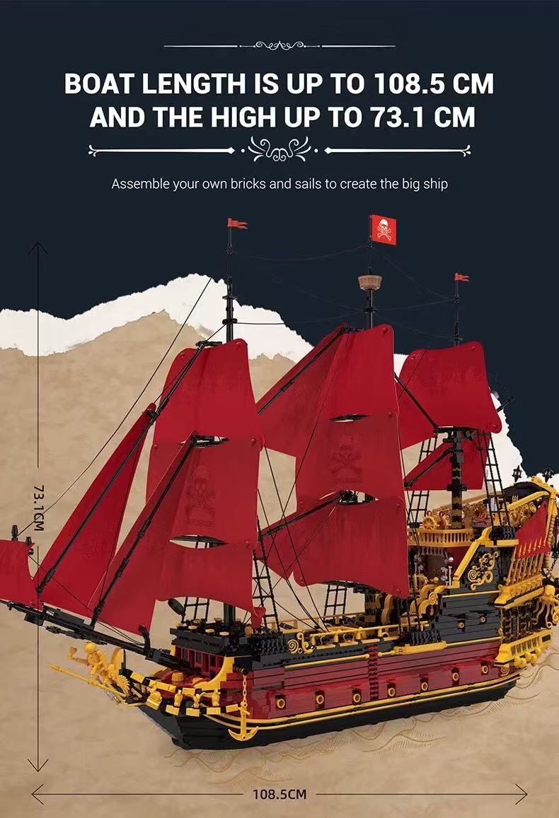 Reobrix 66049 Revenge Sailing Ship - YWOBB