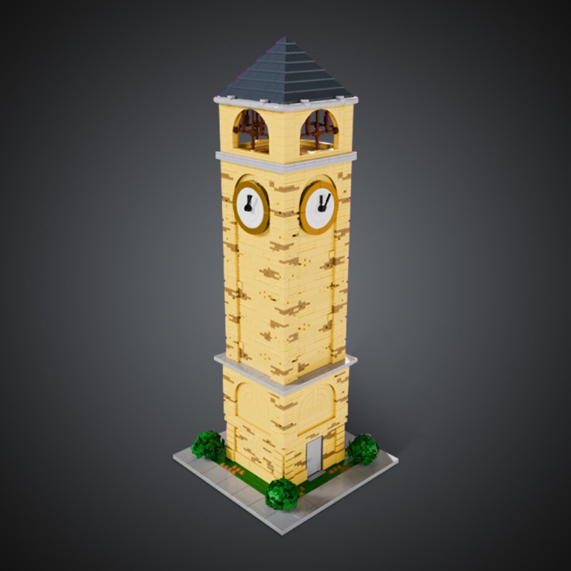 GOBRICKS MOC 200147 Tilted Towers Clock Tower - YWOBB