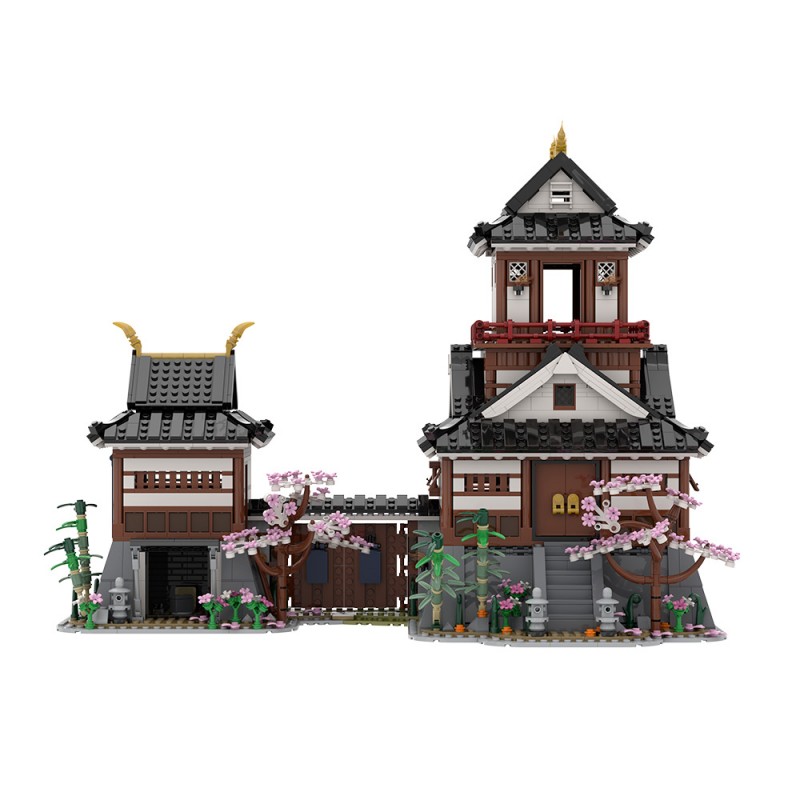 GOBRICKS MOC A2217 Japanese warrior castle - YWOBB