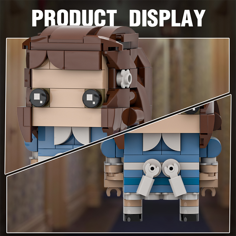 GOBRICKS MOC A1982Y01 The Shining Twins-Two Brickheads - YWOBB