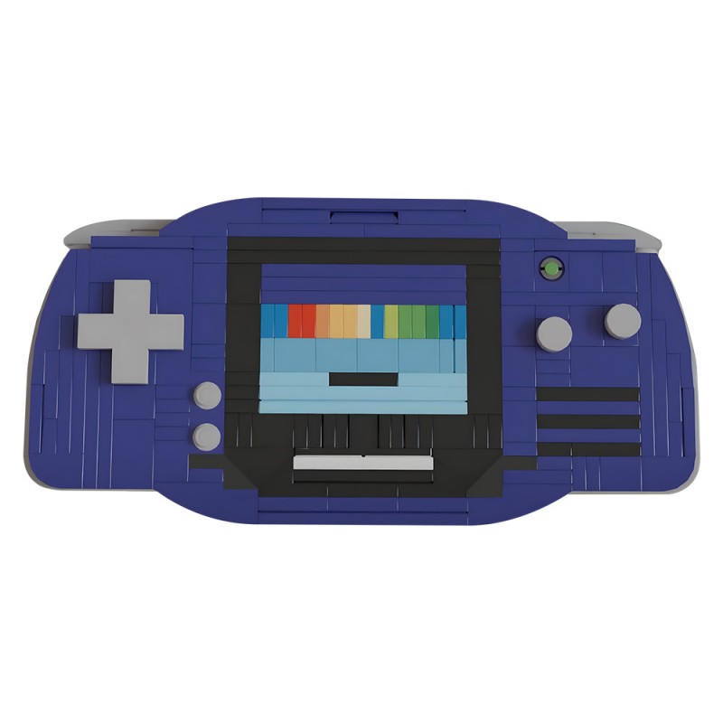 GOBRICKS MOC 208861 Nintendo Game Boy Advance — Indigo - YWOBB