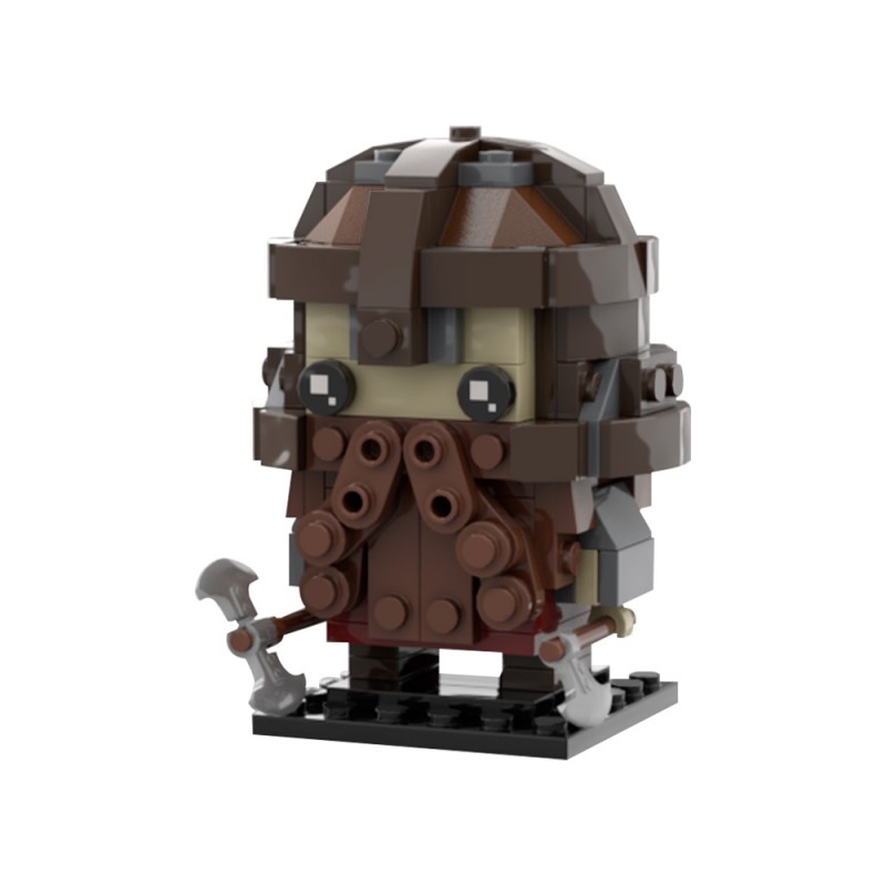 GOBRICKS MOC 99545 Gimli Brickheadz - YWOBB