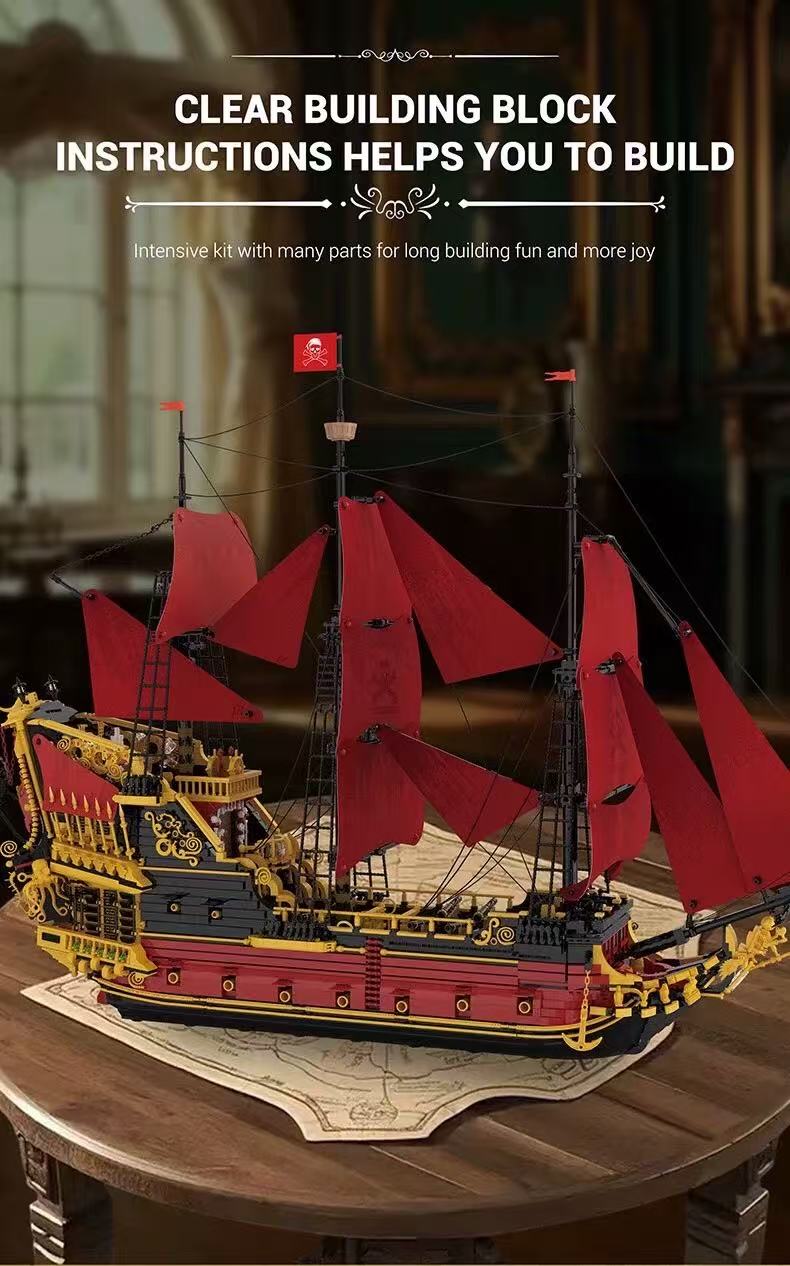 Reobrix 66049 Revenge Sailing Ship - YWOBB