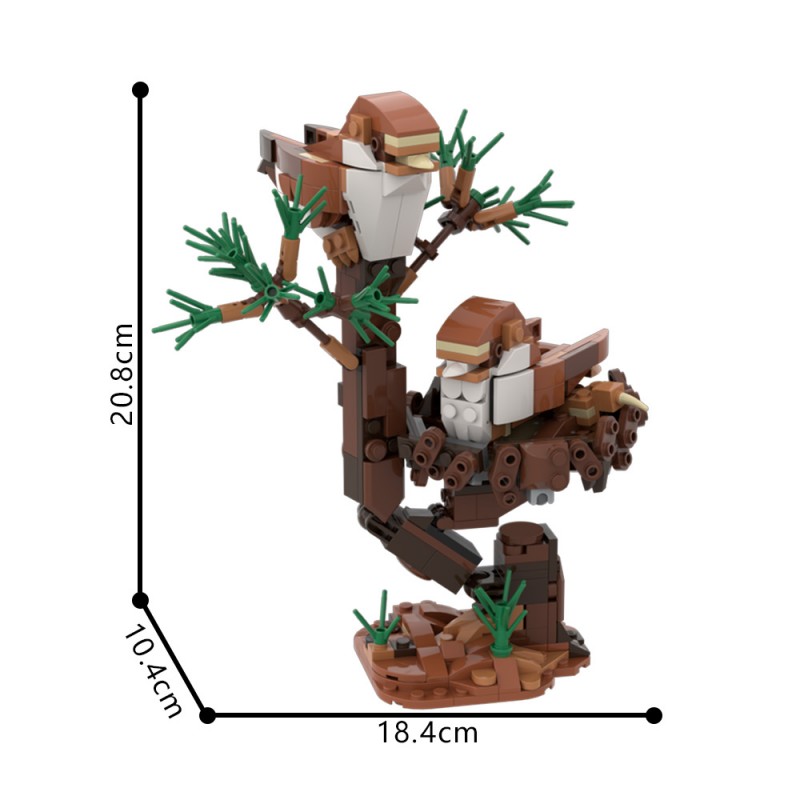 GOBRICKS MOC 209245 Two little birds - YWOBB