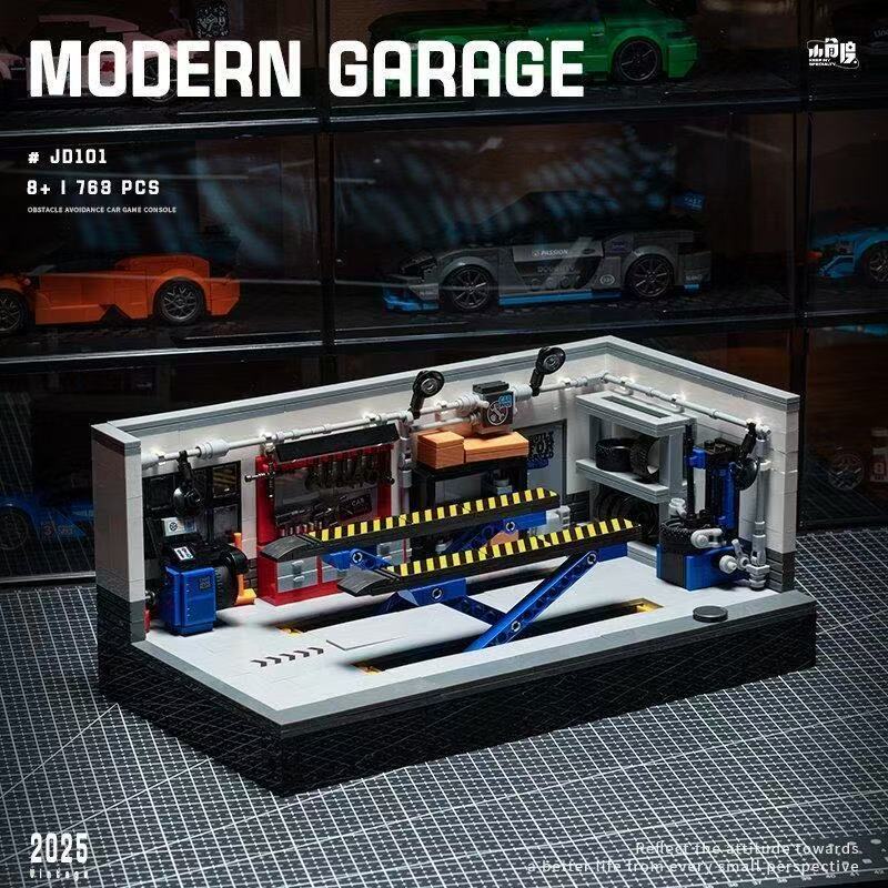 Small Angle JD101 Modern Garage - YWOBB