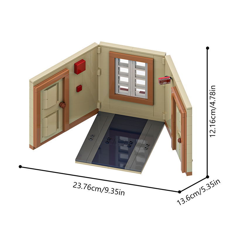 GOBRICKS MOC A1982Y02 The Shining Twins - Base and Background - YWOBB
