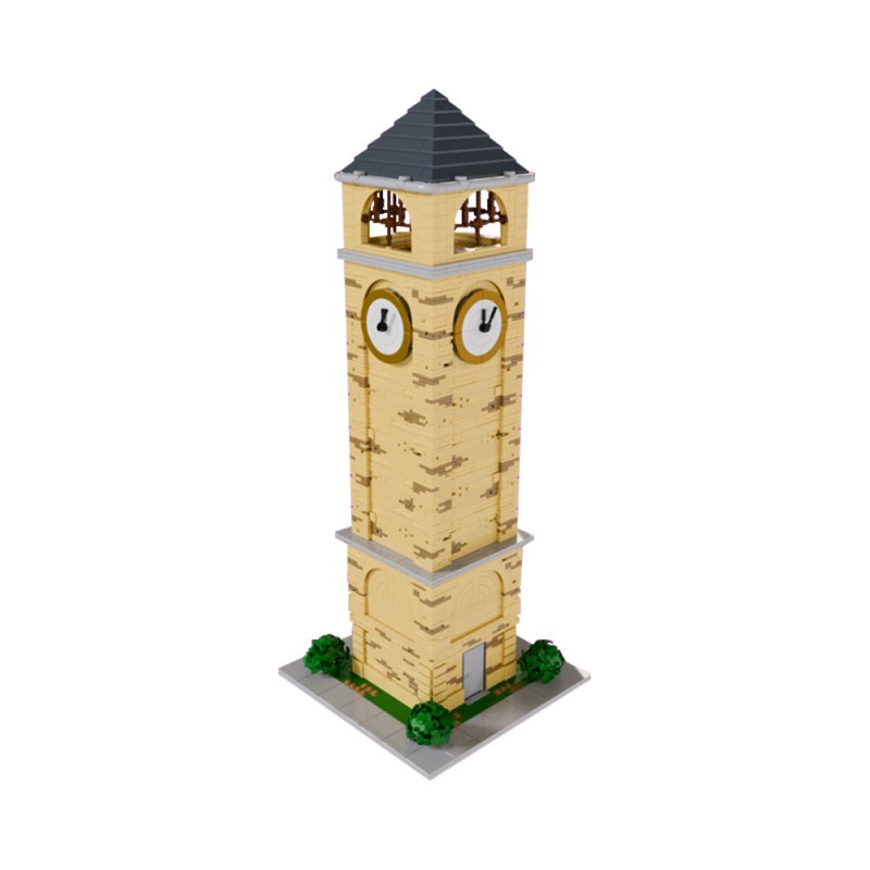 GOBRICKS MOC 200147 Tilted Towers Clock Tower - YWOBB