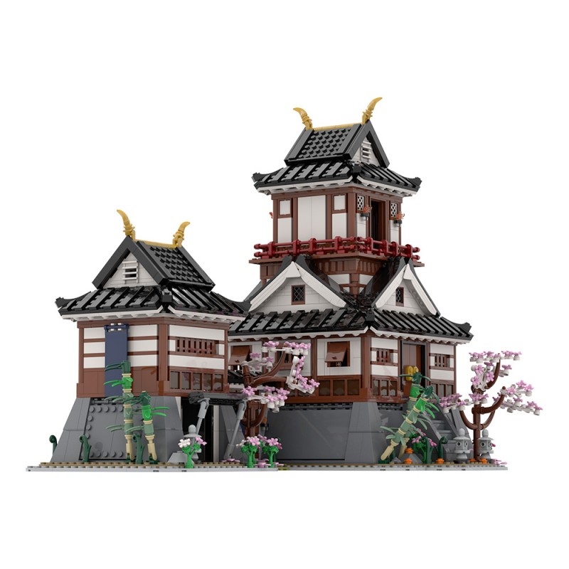 GOBRICKS MOC A2217 Japanese warrior castle - YWOBB