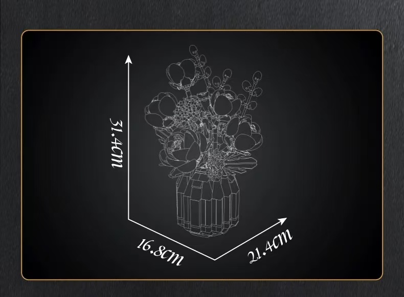 Mould King 24109 White Rose - YWOBB