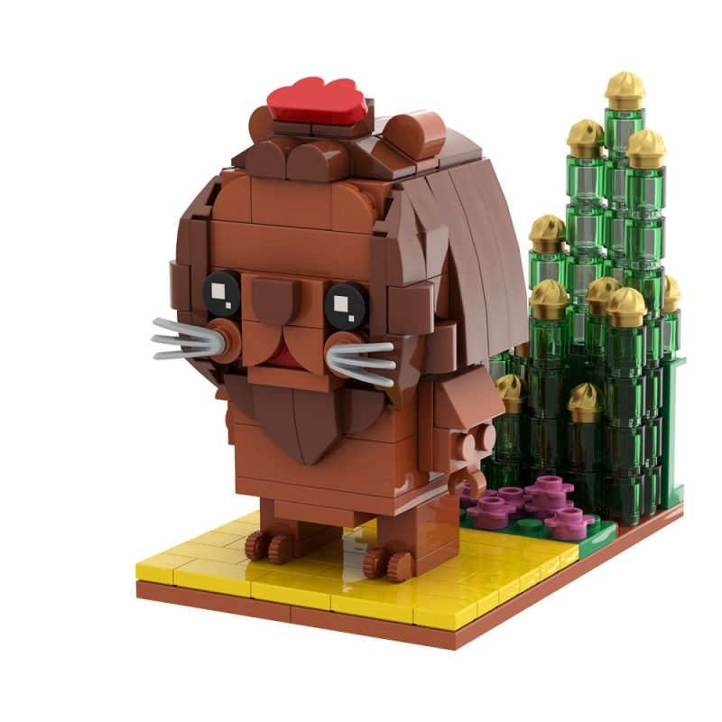 GOBRICKS MOC A2216Y01 Cowardly Lion - YWOBB