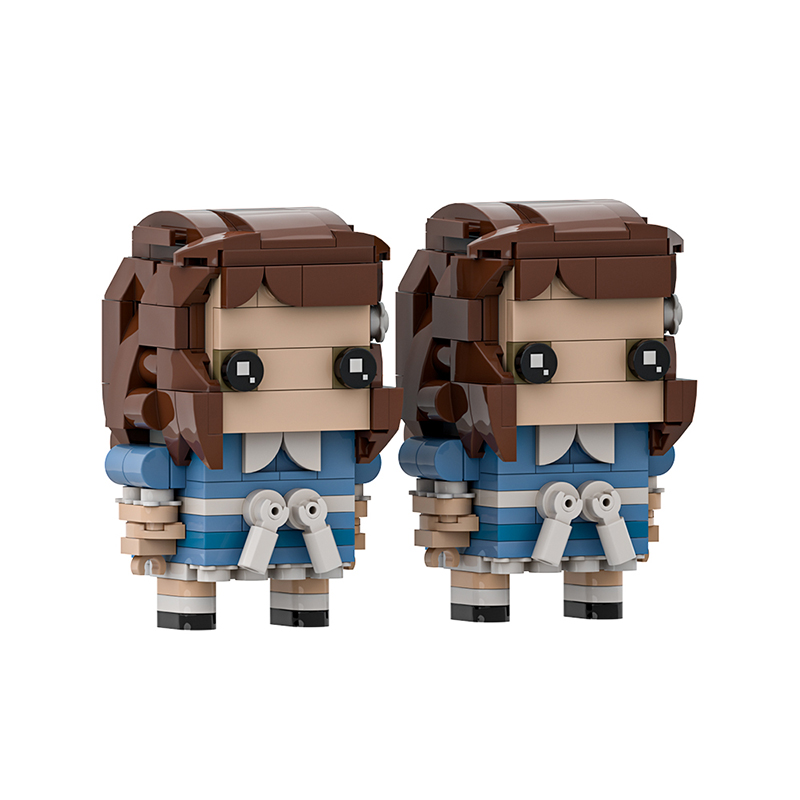 GOBRICKS MOC A1982Y01 The Shining Twins-Two Brickheads - YWOBB