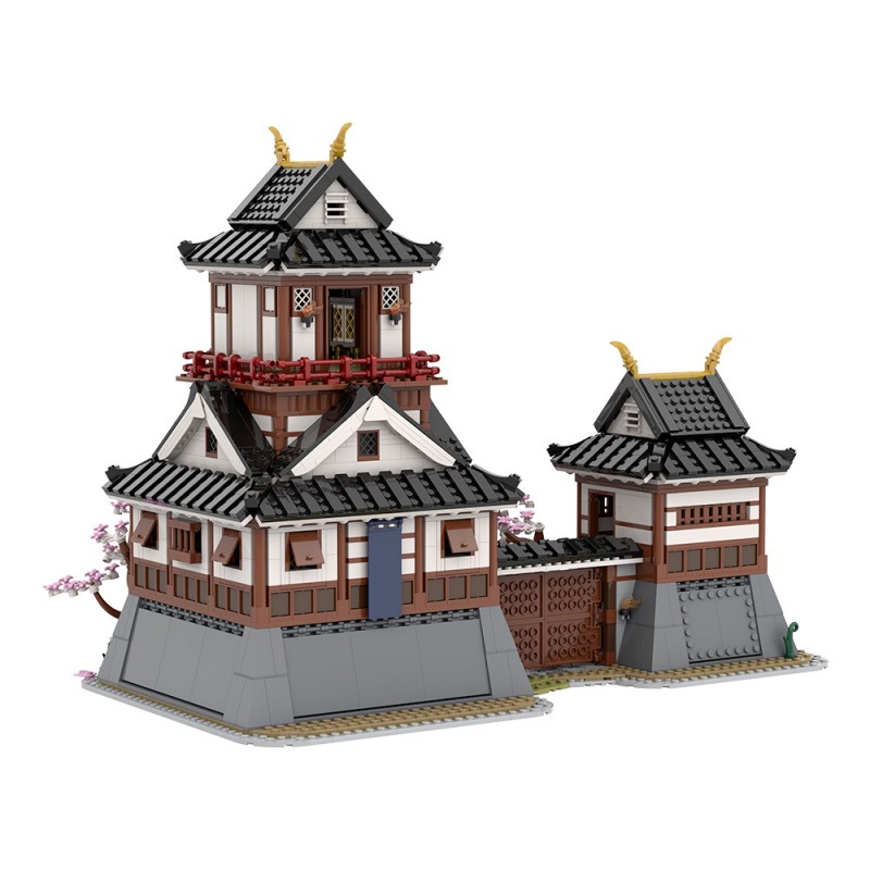 GOBRICKS MOC A2217 Japanese warrior castle - YWOBB