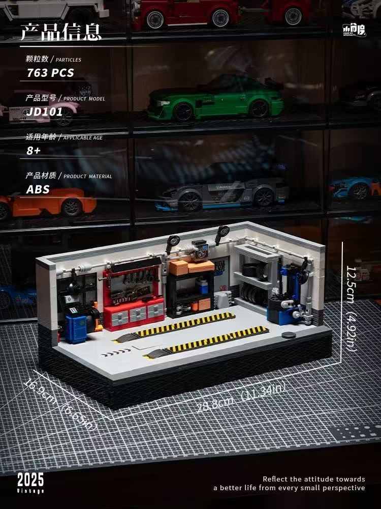 Small Angle JD101 Modern Garage - YWOBB