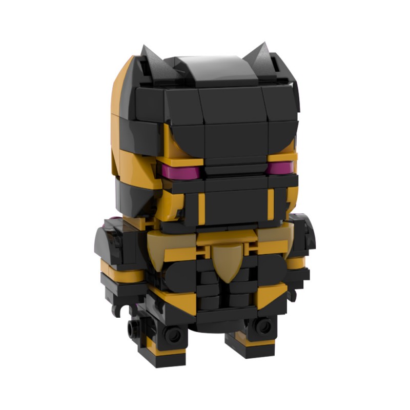 GOBRICKS MOC 208410 Marvel Rivals - Black Panther Brickheadz - YWOBB