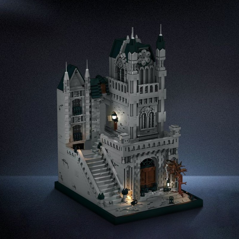 GOBRICKS MOC 155744 The streets of Yharnam - YWOBB