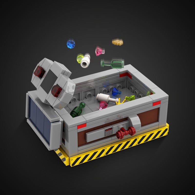 GOBRICKS MOC A1993 Repo Haunted Company - Trolley - YWOBB