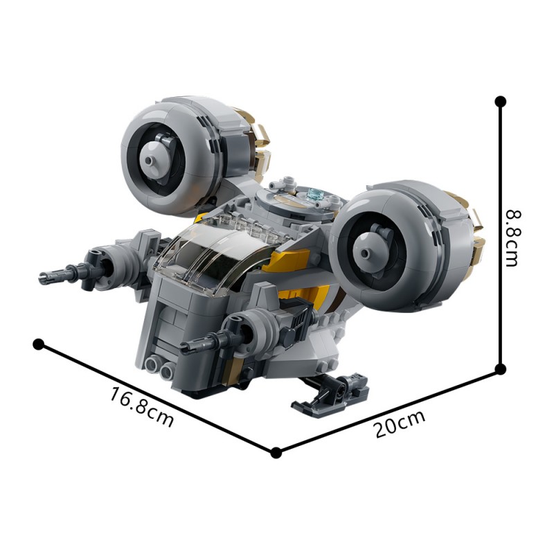 GOBRICKS MOC 207735 Chibi Razor Crest - YWOBB