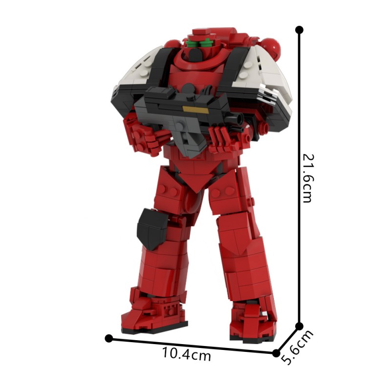 GOBRICKS MOC 205030 Modular Warhammer 40K Space Marine Blood Raven - YWOBB