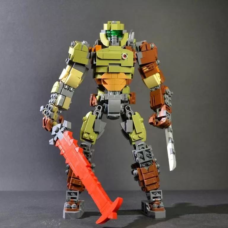 GOBRICKS MOC 215481 Doom Slayer - Doom Eternal - YWOBB