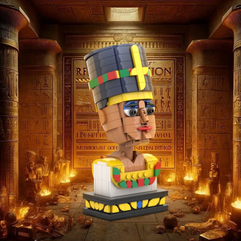 GOBRICKS MOC 168052 Nefertiti Egypt queen - YWOBB