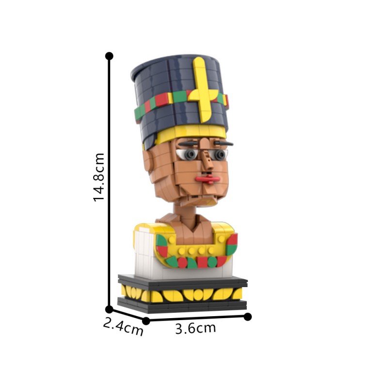 GOBRICKS MOC 168052 Nefertiti Egypt queen - YWOBB