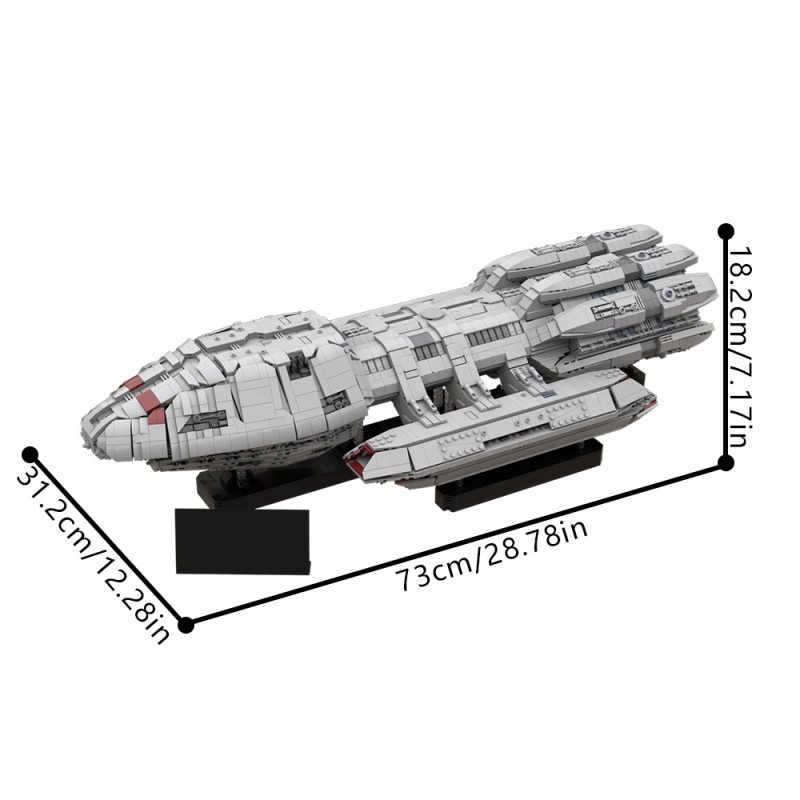 GOBRICKS MOC 217809 Battlestar Pegasus - UCS Scale - YWOBB