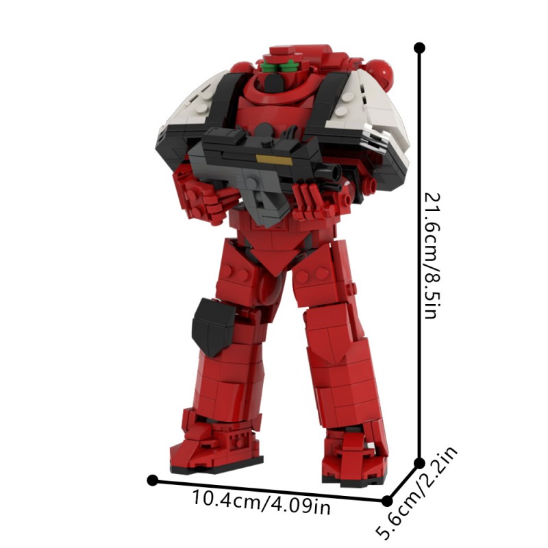 GOBRICKS MOC 205030 Modular Warhammer 40K Space Marine Blood Raven - YWOBB