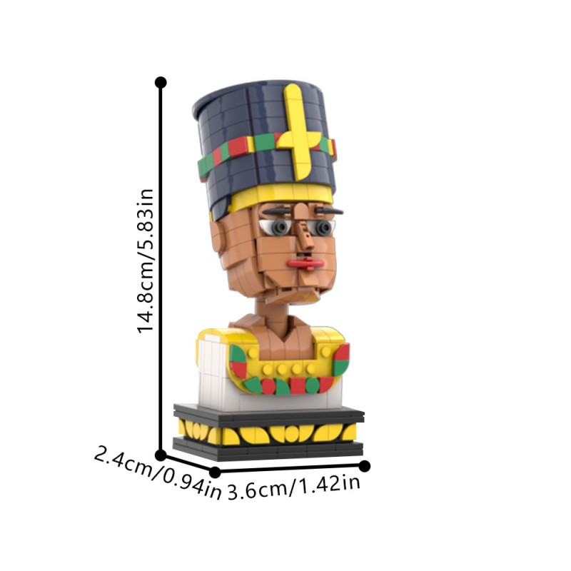 GOBRICKS MOC 168052 Nefertiti Egypt queen - YWOBB