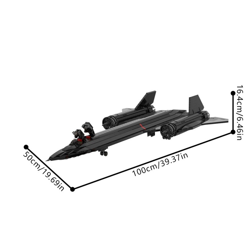 GOBRICKS MOC 206128 SR-71 Blackbird - YWOBB
