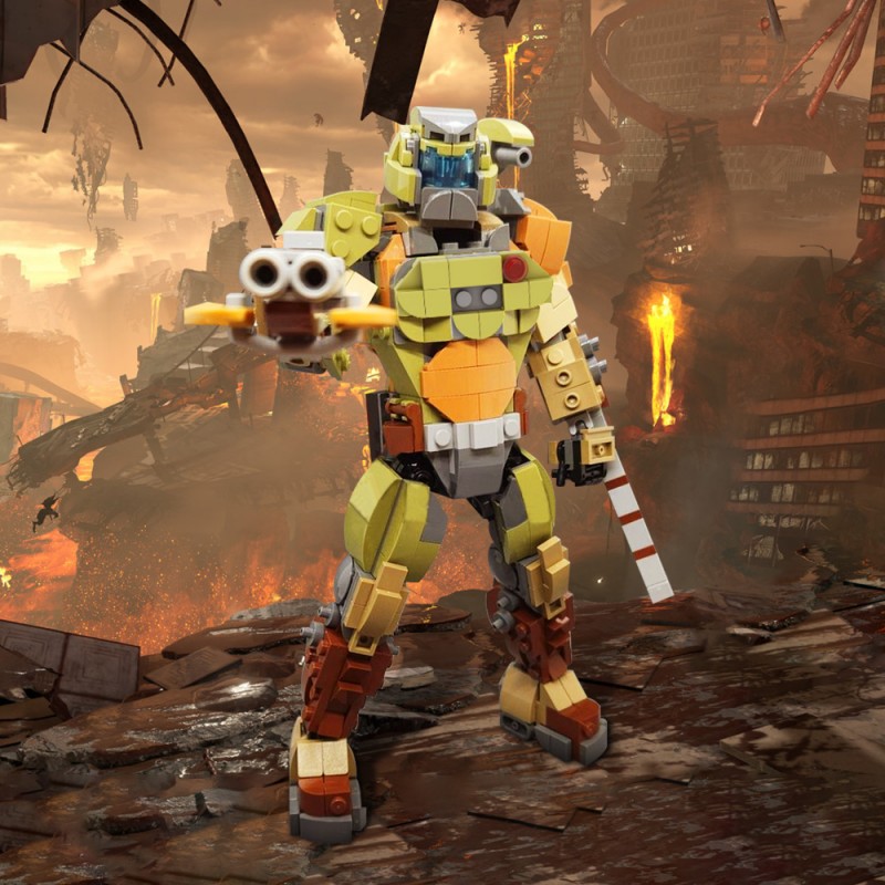 GOBRICKS MOC 211688 The Doom Slayer - YWOBB