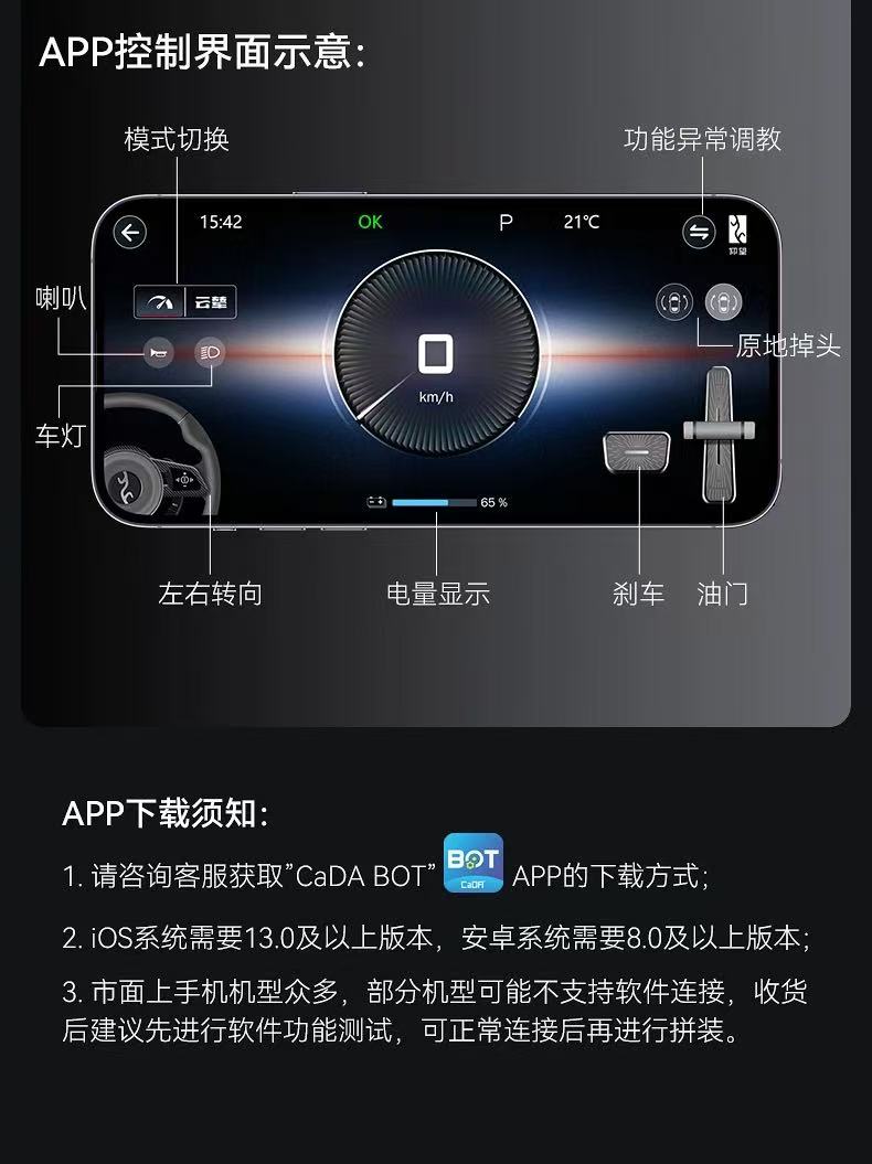 CADA C64011 1:8 BYD U9 Yangwang Supercar OVP EU Warehouse Version - YWOBB