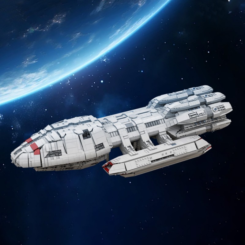 GOBRICKS MOC 217809 Battlestar Pegasus - UCS Scale - YWOBB